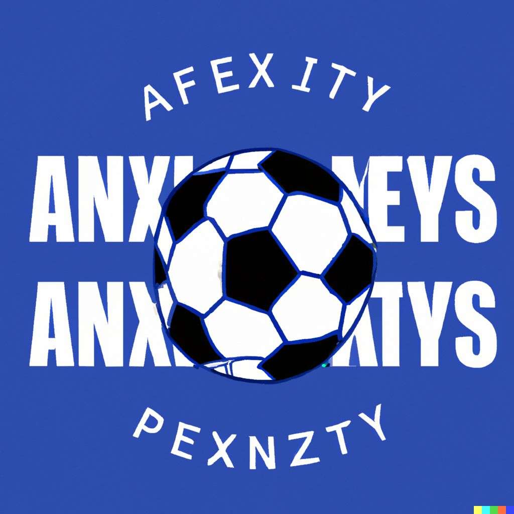 a representation of anxiety, soccer team emblem design